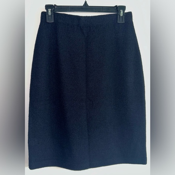 ST. JOHN Collection 6 Black Wool Blend - Picture 2 of 5